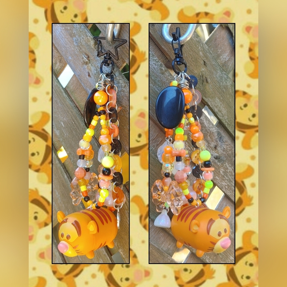Beaded Tigger Charm